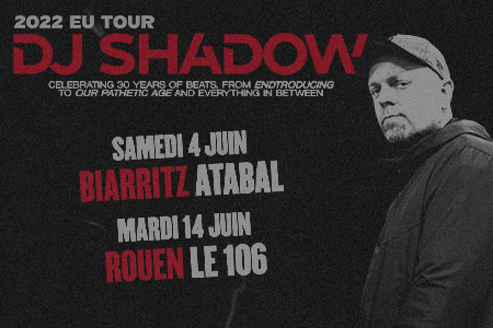 Deux dates à ne pas manquer pour le légendaire DJ Shadow !